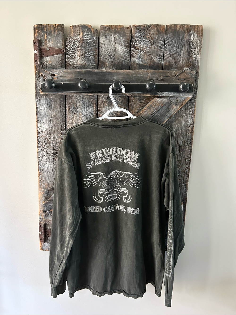 Harley-Davidson Olive Green Freedom Eagle Long-Sleeve Tee